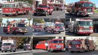 Fire Trucks Police & EMS Responding Compilation 2024 #14: November 2024 Recordings