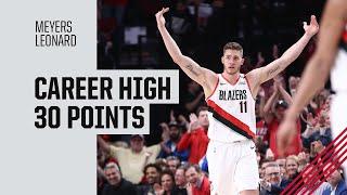 Meyers Leonard (Career High 30 points) Highlights vs. Golden State Warriors