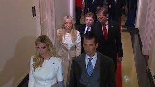 Trump children arrive at swearing-in ceremony