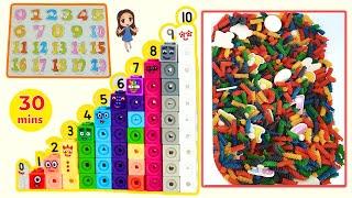 NUMBERBLOCKS TOYS Mathlink Cubes 1 to 10 | Learn Numbers | Counting 1-10 for Toddlers and Preschool