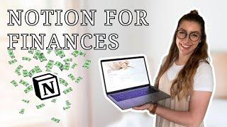 How I Organize my Finances in Notion  | monthly budget template, track income & expenses