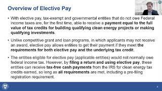 Replay of Overview of Elective Pay and Native Hawaiian Entities Webinar (6/4/2024)