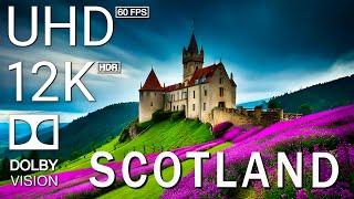 SCOTLAND - 12K Scenic Relaxation Film With Inspiring Cinematic Music - 12K (60fps) Video Ultra HD