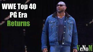 WWE Top 40 Shocking PG Era-Current Era Returns