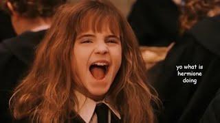 hermione thinking harry is delusional for 1 minute straight