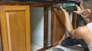 Build & Install Frame Under Kitchen Cabinets - Amazing Woodworking Skills Extremely Smart Carpenter