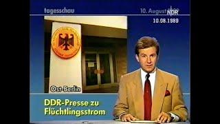 Tagesschau vom 10. August 1989