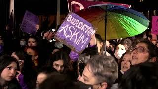 Turkish police, protesters clash on Women's Day