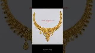 Gold bridal necklace designs from 9 gm