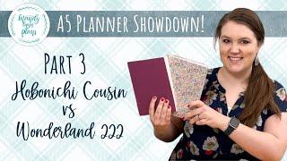 Part Three - Hobonichi Cousin vs A5 Unstacked Wonderland 222 - A5 Planner Showdown  Mandy Lynn Plans