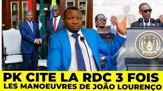 ACTU. ÉCLAIRÉES 12-8 : DÉCRYPTAGE DU MESSAGE DE #KAGAME , FORME & FOND/JOAO LOURENÇO À KINSHASA...