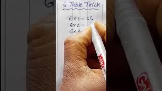 6 Table tricks | tables #shorts #viral #trending #maths