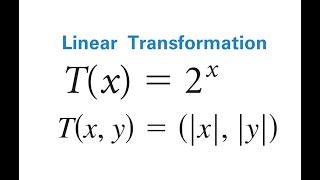 Functions That Are Not Linear Transformation