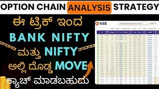 Option Chain Analysis Strategy For Nifty and Bank Nifty ||  Read Options Chain in NSE || PCR Ratio