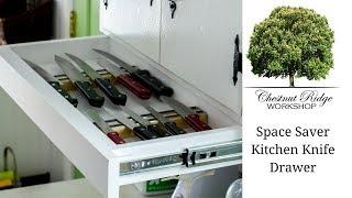 Under cabinet kitchen knife drawer - how to build