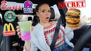 I only ate Fast Food SECRET MENU ITEMS for 24 HOURS!