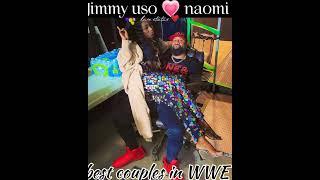 powerfull couple  in the world  WWE Jimmy uso and naomi  cute love #viral#wwe #wrestling#shorts