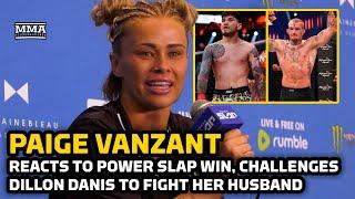 Paige VanZant Reacts To Power Slap Debut, Challenges Dillon Danis To Fight  Her Husband