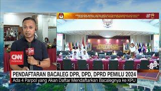 Pendaftaran Bacaleg DPR, DPD, DPRD Pemilu 2024 di Gedung KPU
