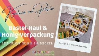 Bastel-Haul | Honig-Verpackung mit Überaschung | Designpapier, Cardstock, Stempel, Stanzen