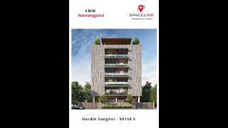 4 BHK in Navrangpura..Ready Possession, Modern living, Low rise.