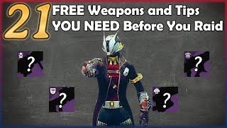 21 Weapons EVERY PLAYER Should Get Before Raiding | New Player Weapons +  Tips