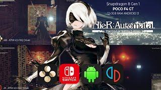 [ Yuzu vs. Skyline ] Nier Automata Game Test | Snapdragon 8 Gen 1 | Poco F4 GT