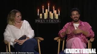 Daniel Stamm, Jacqueline Byers, & Christian Navarro Talk New Movie 'Prey For The Devil'