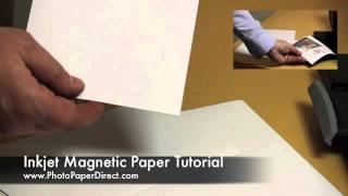 Inkjet Magnetic Paper Tutorial By Photo Paper Direct