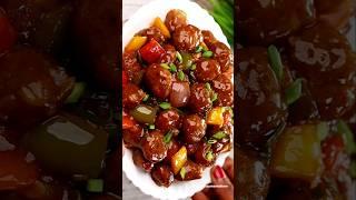 Restaurant Style Soya Manchurian Recipe | Soya Chilli Recipe | Soyabean recipe #shorts#soyachilli