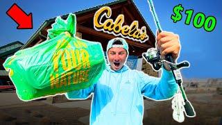 $100 Cabelas Budget Fishing Challenge (Surprising!)