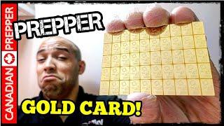 I Bought a REAL Gold Card! Combibar for Bug Out Barter