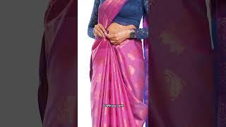 Draping a Soft Silk Saree | farewell Saree | Saree draping | how to drape a Saree | #shorts