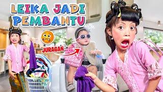 LEIKA BECOMES A MAID NAMED JUMINTEN?? SO FUN!  FUNNY KIDS VIDEO