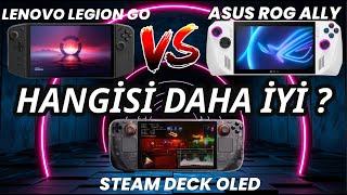 EN İYİ Taşınabilir Oyun Bilgisayarını Seçiyoruz: Lenovo Legion GO, Asus ROG Ally, Steam Deck OLED?