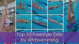 Top 10 Freestyle Drills - SwimLifeGuru's Dad does the voiceover!!!