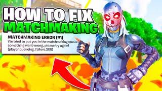 How To FIX Matchmaking ERROR in Fortnite