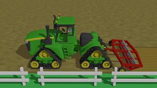 Bigs Tractors for Kids - Animations and Video Story - Colorful Farm Vehicles and Animated Farm