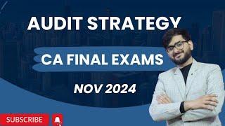 Audit Strategy CA Final Nov 24