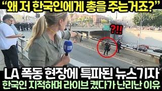 (실제 영상) LA 폭동 현장에 특파된 뉴스기자, 한국인 지적하며 라이브 켰다가 난리난 이유
