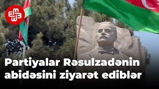 Milli Şura və Müsavat Rəsulzadənin abidəsini ziyarət edib