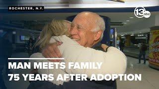 'A Christmas miracle': Man meets his family after being adopted 75 years ago