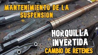 Como cambiar retenes de Suspensión invertida