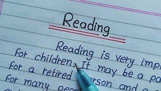 Reading english essay writing || English essay writing on reading || AJ Pathshala ||