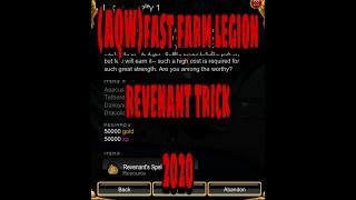 (AQW) Fast farm legion revenant trickk!! 2020 Auto farm