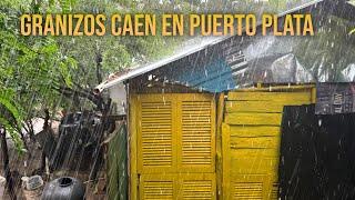 CAE GRANIZO EN EL CAMPO LOMA DE LA BESTIA,PUERTO PLATA,REPÚBLICA DOMINICANA