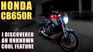 Honda CB650R | A REALLY COOL feature you probably didn't know