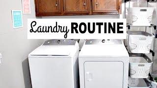 MY LAUNDRY ROUTINE! STAY AT HOME MOM! SIMPLE & REAL