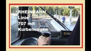 RHEINBAHN Linie 707 mit Kurbelwagen