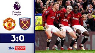 Knoten geplatzt? Red Devils klettern weiter | ManUnited - West Ham | Highlights - EPL 23/24